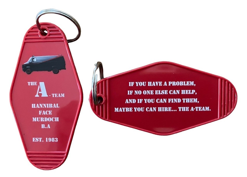 A TEAM TV show inspired keytag