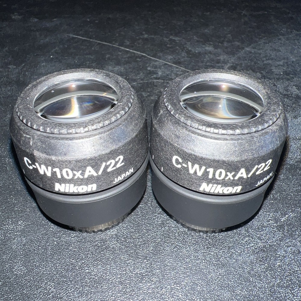 (Pair) Nikon C-W10xA/22 Microscope Eyepieces