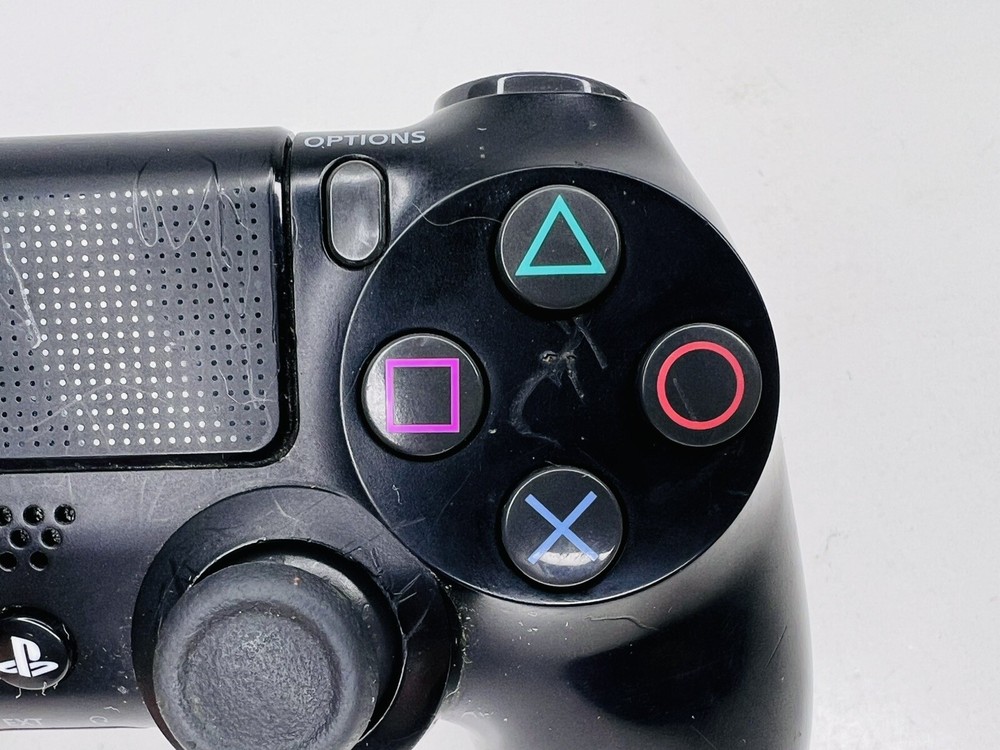 DualShock 4 Wireless Controller for PlayStation 4 Black *UNTESTED* Scratches