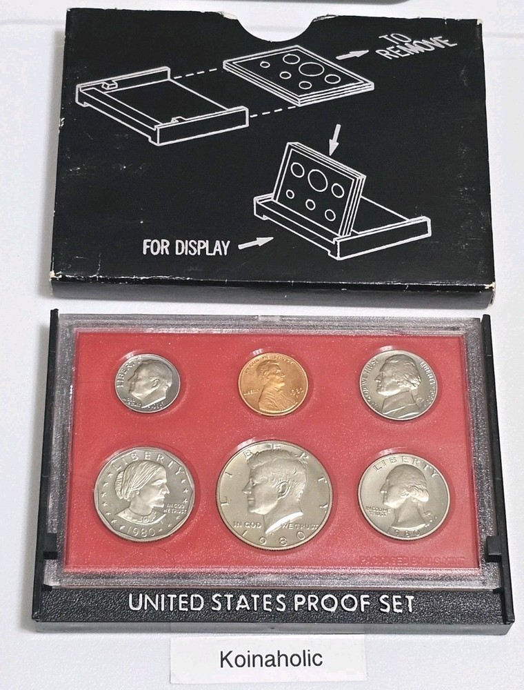 1980 S Proof Set Government Packaging Box Pulled From Storage Ready To Ship 🚢