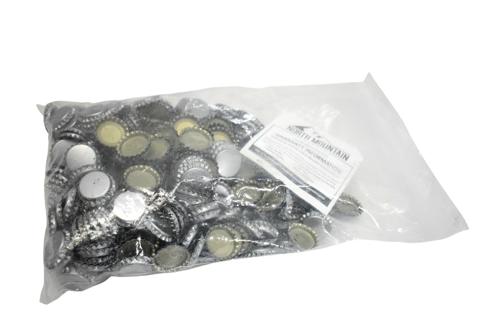 North Mountain Supply Bottle Caps Silver Crown Caps Homebrew Beer 150 Pack