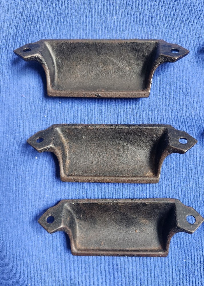 6 Antique Victorian Cast Iron Drawer Pulls Sargent & Co.