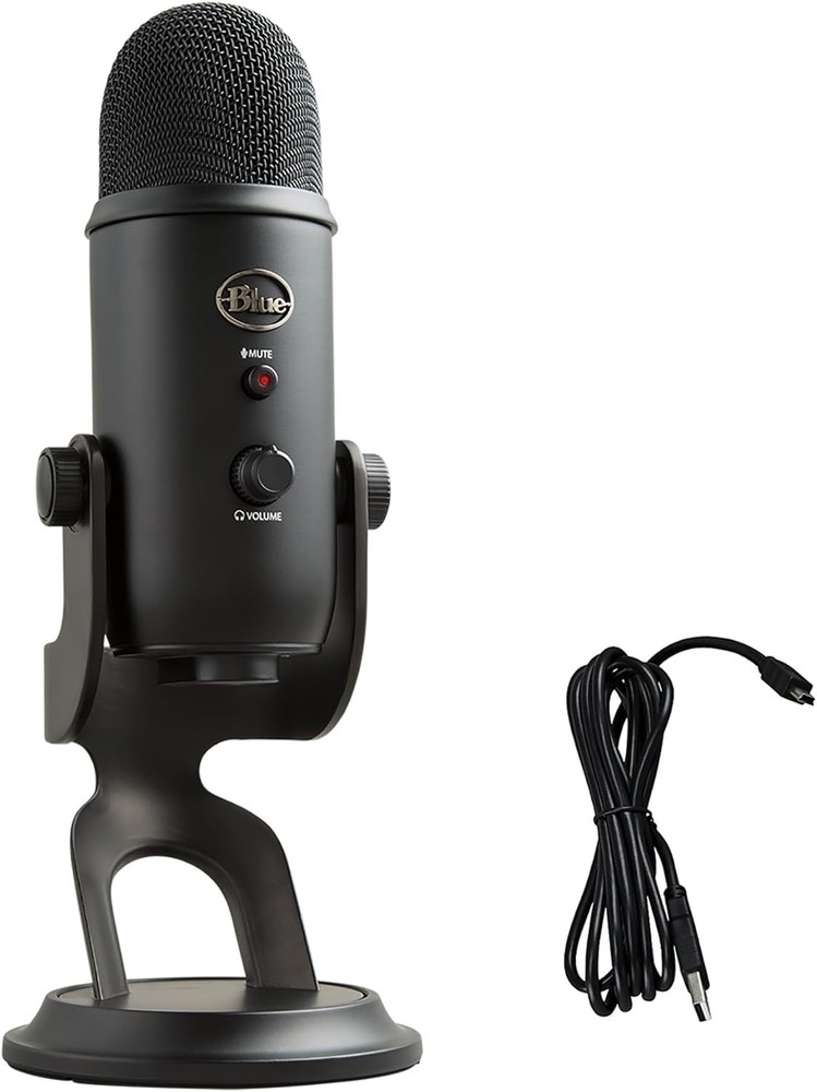 Logitech Creators Blue Yeti USB Microphone for Gaming, Streaming, Podcast Black