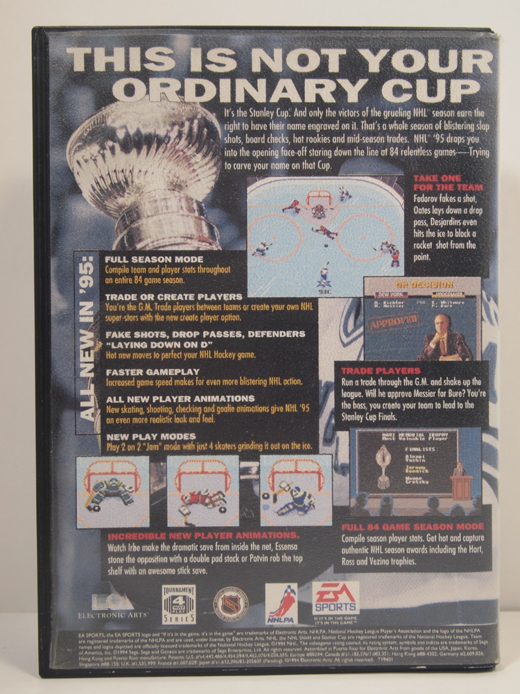 NHL '95 Case (SEGA Genesis) Authentic BOX ONLY