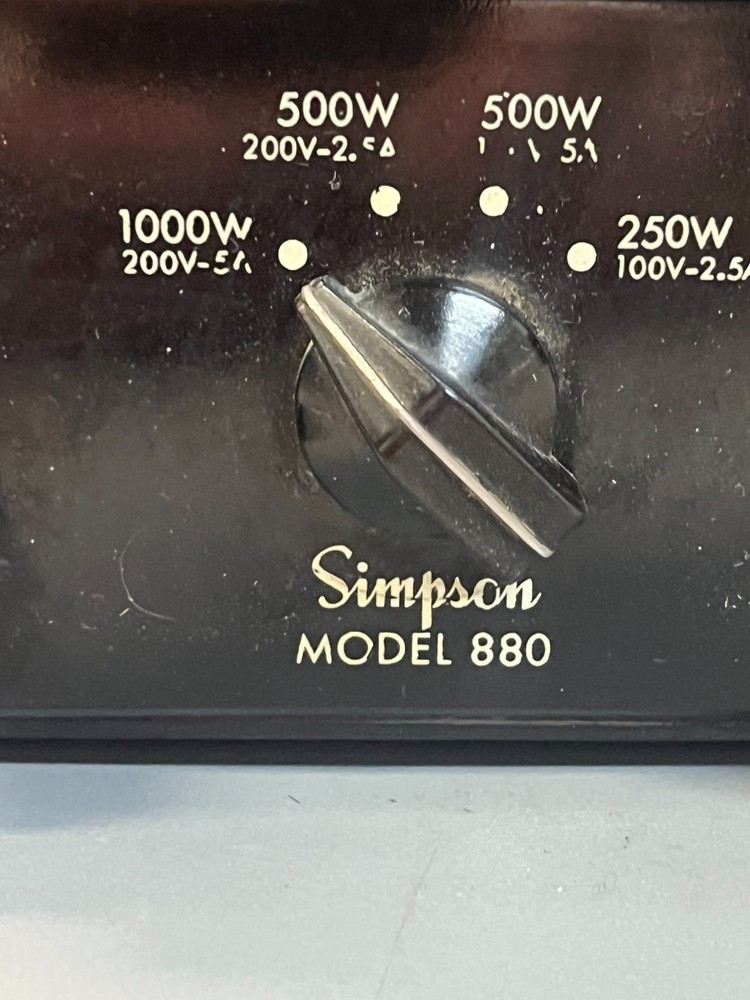 Simpson model 880A volt meter