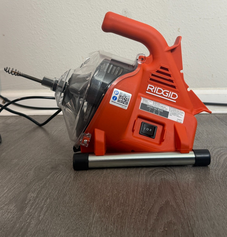 RIDGID PowerClear Drain Cleaning Machine - Red/Black