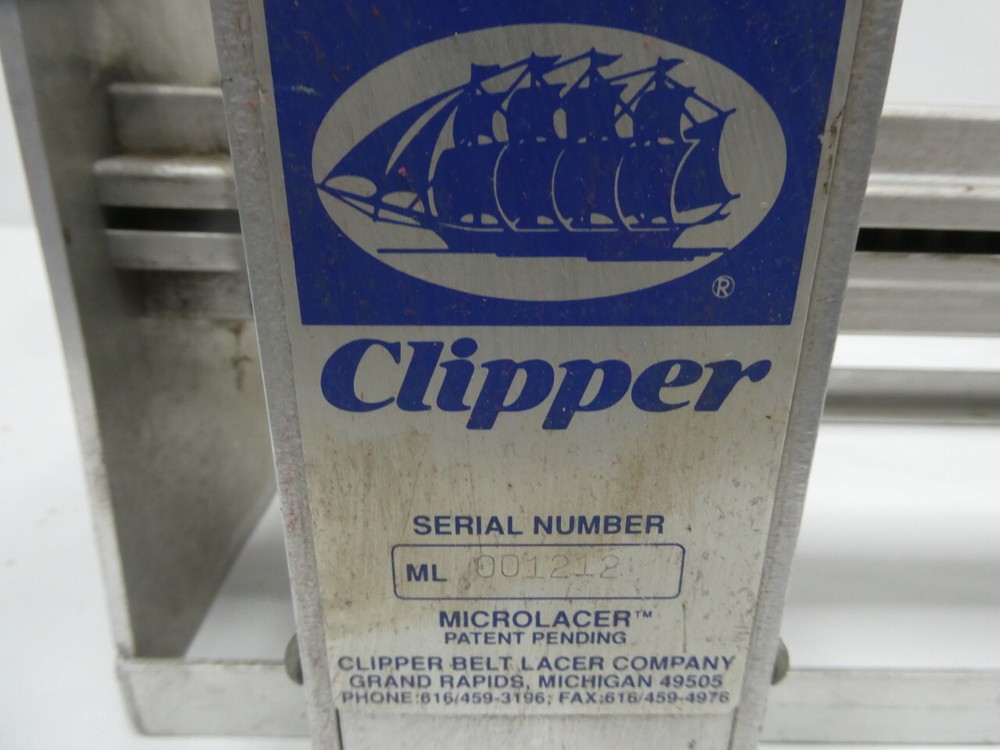 Clipper Microlacer Conveyor Belt Fastener Machine