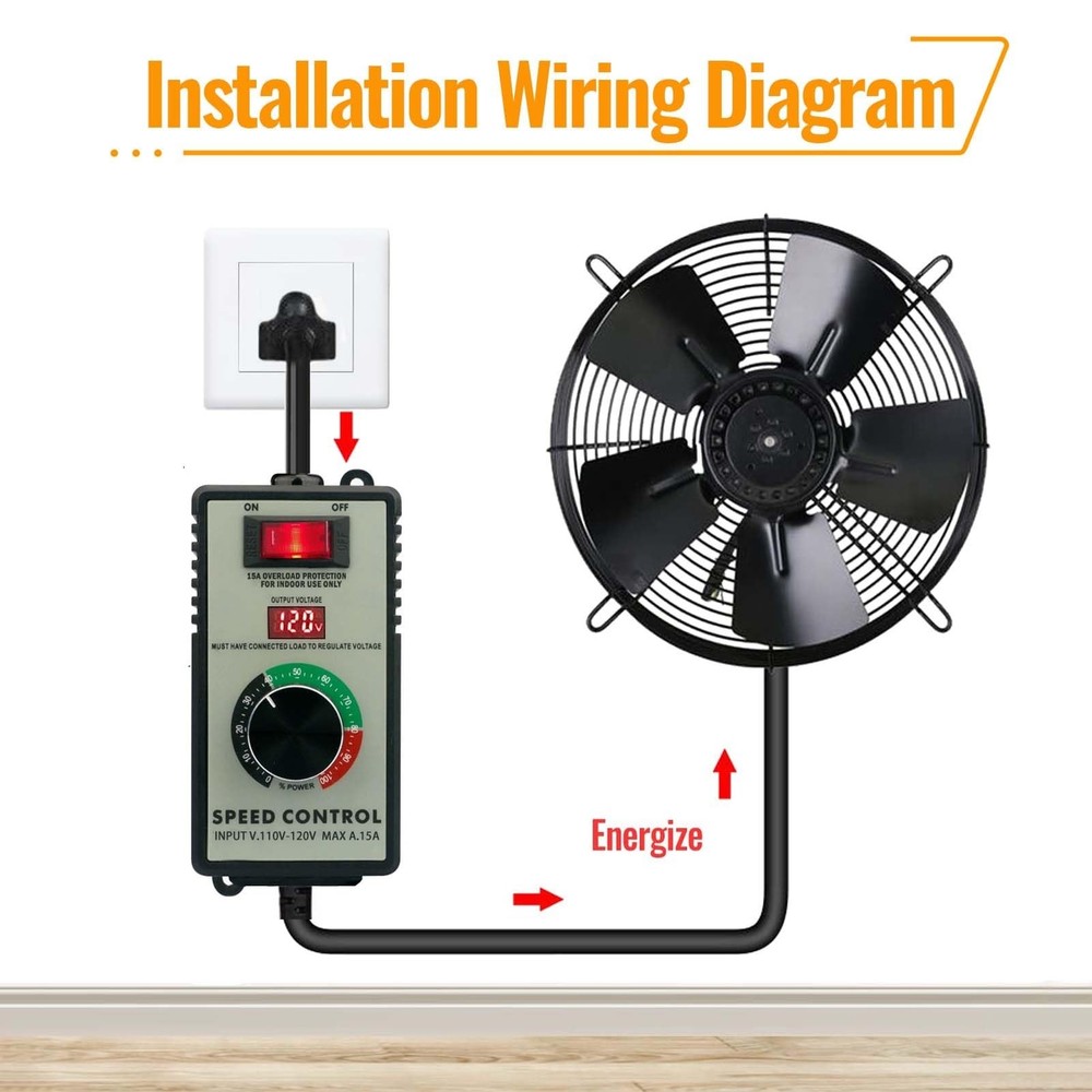AC Motor Speed Controller 120V ,Variable Speed Controller & Fan Speed Control...