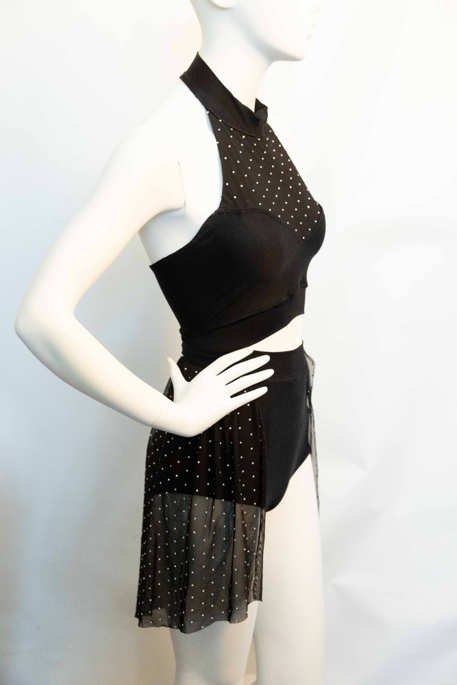 Custom Dance Competition Costume Size AS Black