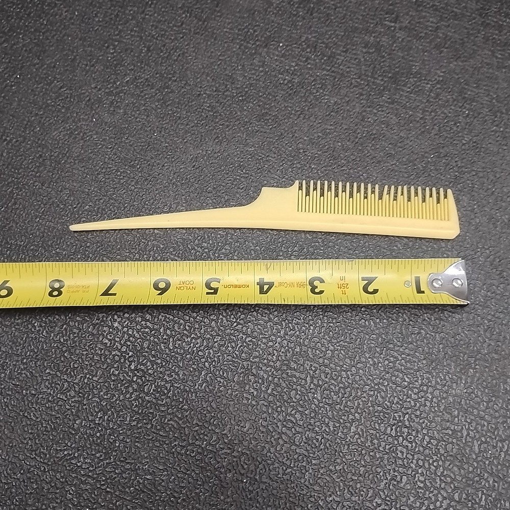 Vintage 8" Plastic Professional Style Teasing Comb Pick