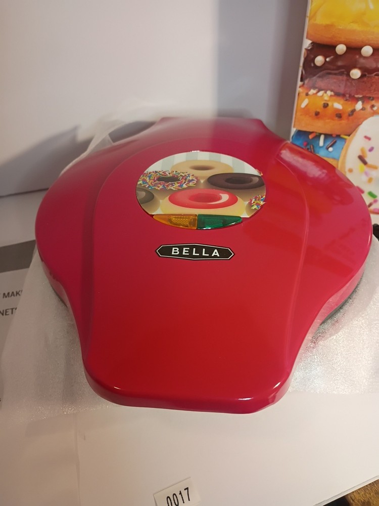 Bella Mini Donut Maker New In Box Never Used Red Make 7
