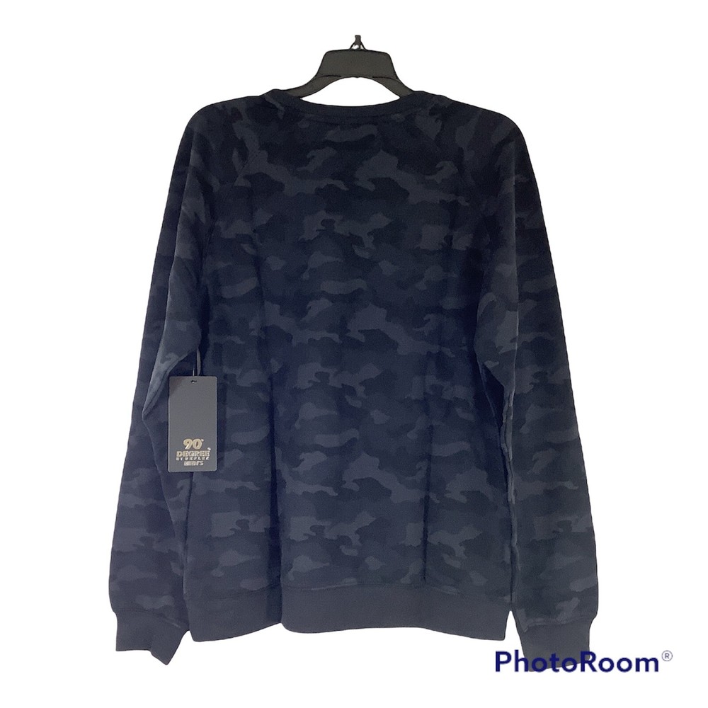 Unisex Sweatshirt 90 Degree by Reflex Medium Black Retails $62