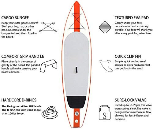 XYLOVE CO Inflatable Stand Up Paddle Board
