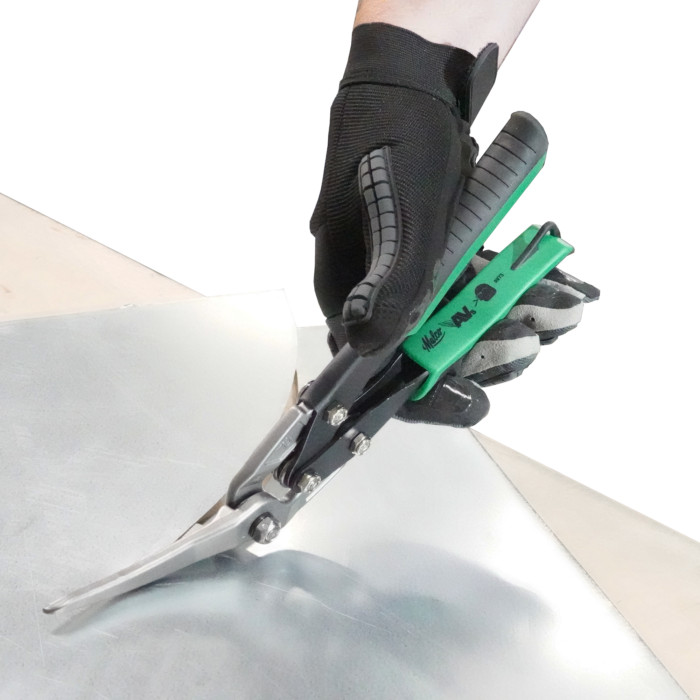 Malco Tools AV73 Malco Long Cut AVs Metal Cutting Snip Right Offset 2-1/4″ Cut