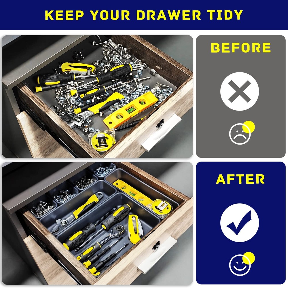 Tool Box Organizer Tool Drawer Organizer Tray Divider Toolbox Organization Garag