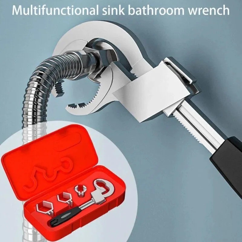 Adjustable Water Pipe Wrench – Multi-Function Faucet & Plumbing Repair Tool
