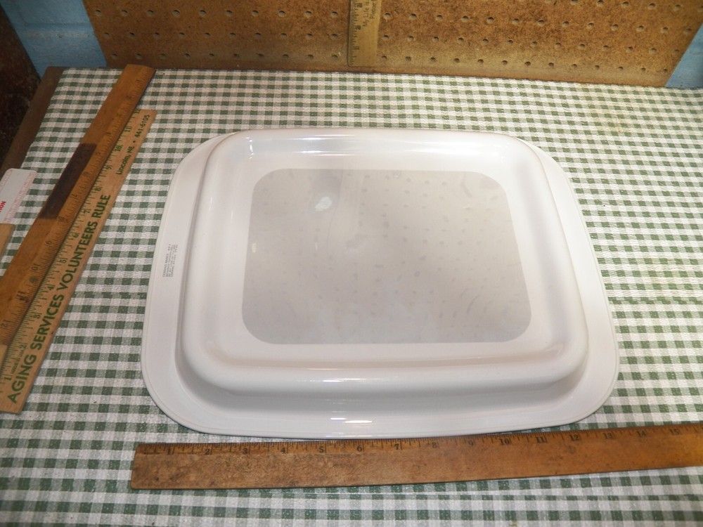 CORNING WARE MW-3 Rectangular Microwave Browner Grill
