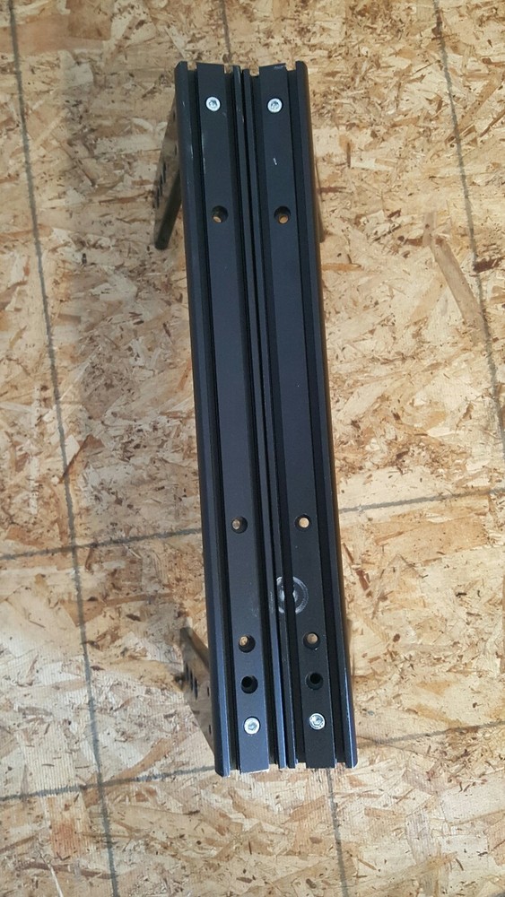 Permobil Corpus 3G seat pan assembly, unitrack, and width adjustment Brackets