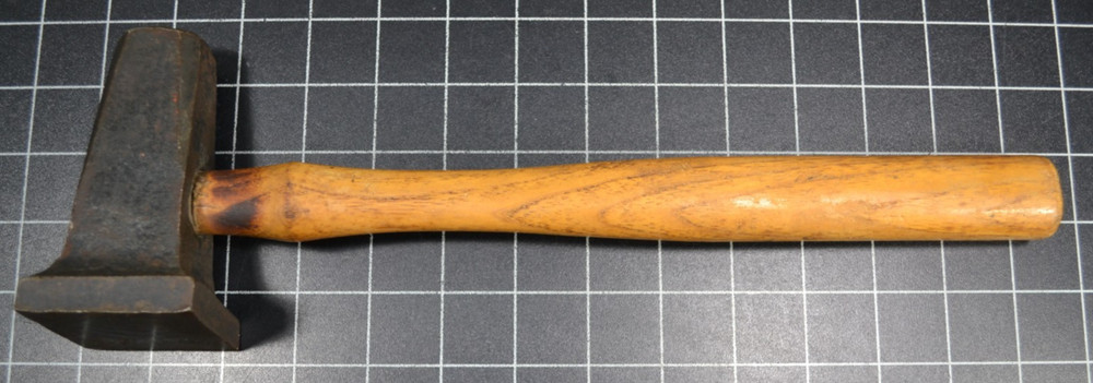ATHA - 2 1/2" - BLACKSMITH SQUARE FLATTER HAMMER - ALL ORIGINAL WITH HANDLE