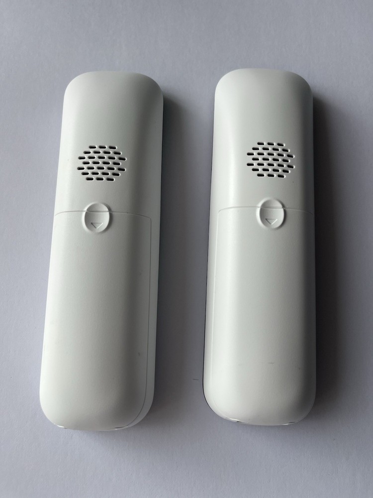 Panasonic cordless phone system with 2 handsets and answering machine.