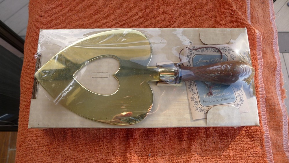 BALDWIN BRASS JAMES RIVER HEART TRIVIT, ORIGINAL PACKAGING
