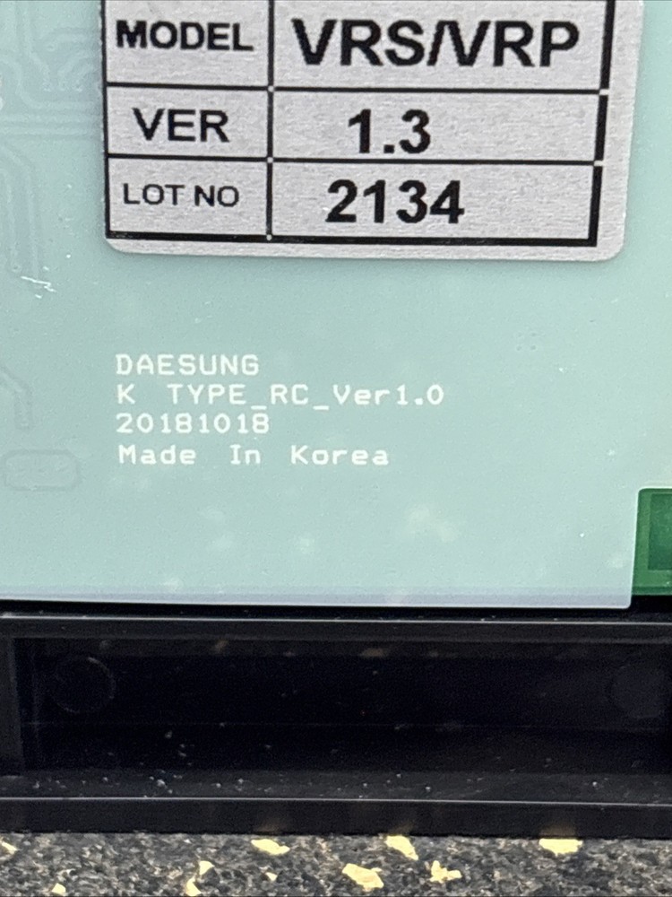 Vesta VRS/VRP 20181018 Control Front Display For VRP-199