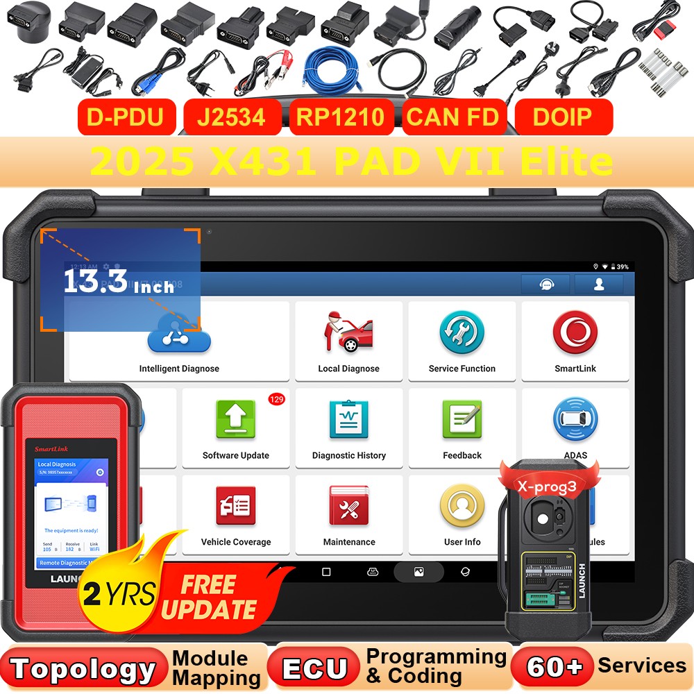 2026 LAUNCH X431 PAD VII ELITE X-PROG3 PAD 7 PRO Diagnostic Scan Key Programming