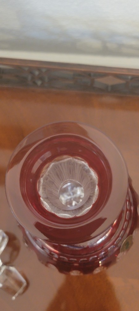 Waterford Crystal Clarendon Ruby Red Decanter & Stopper