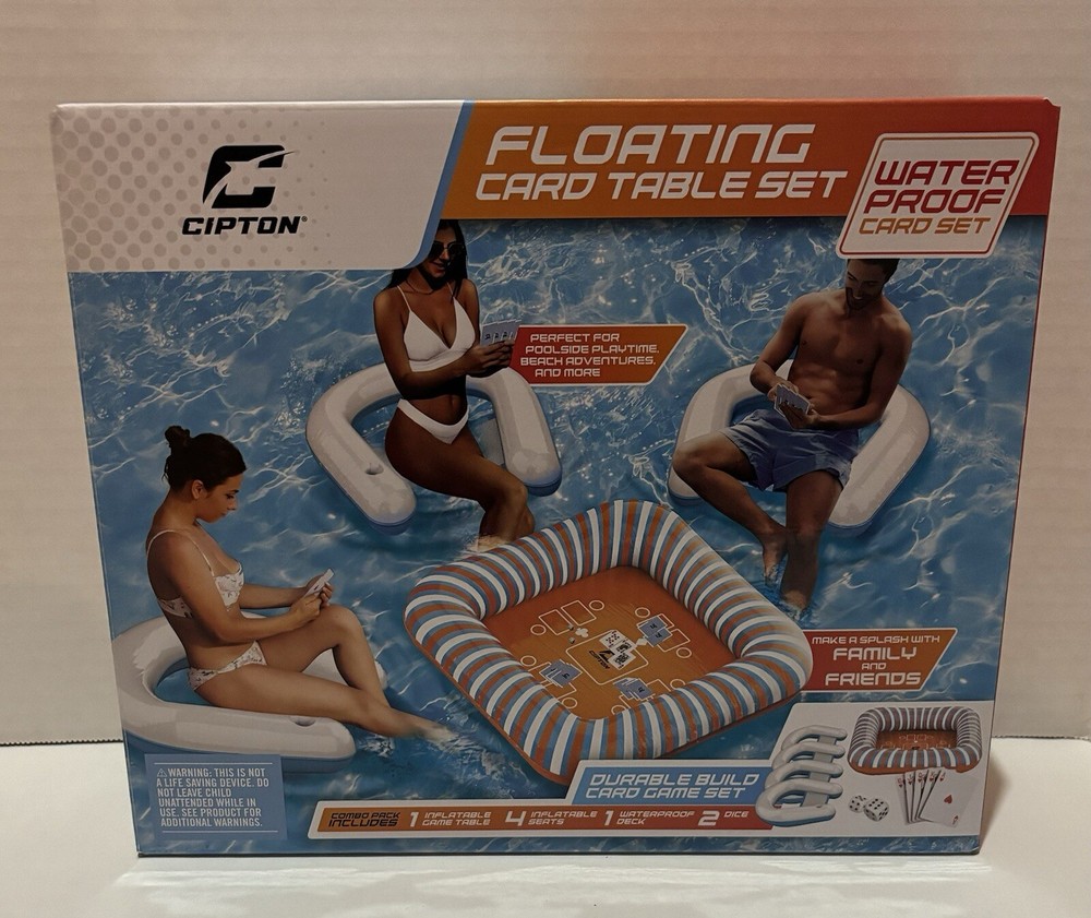 Cipton Inflatable Card Game Table Set - Pool Toys