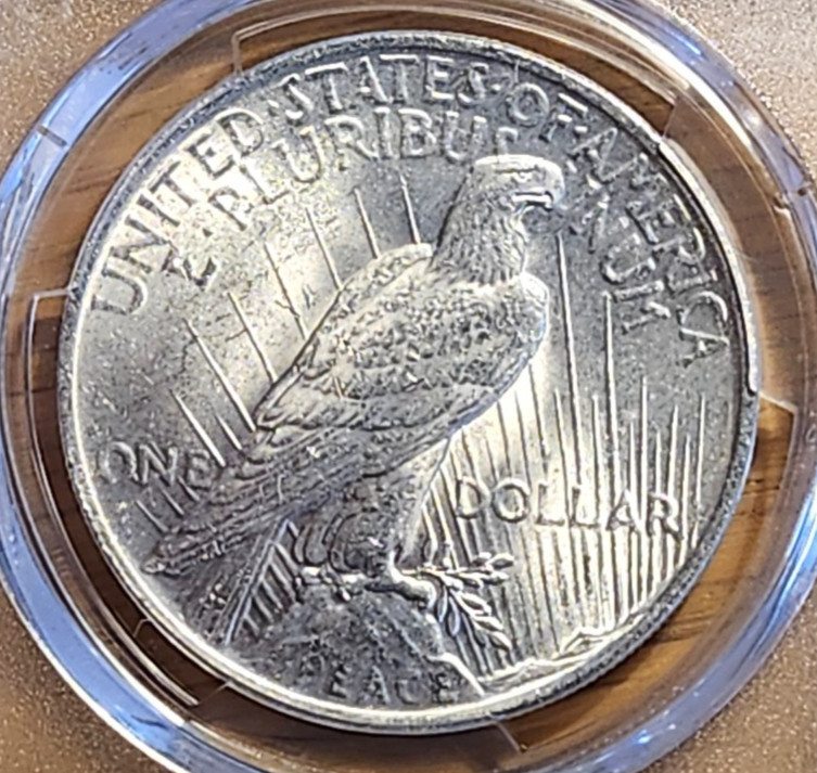1922 P PCGS MS62 PEACE 90% SILVE#2