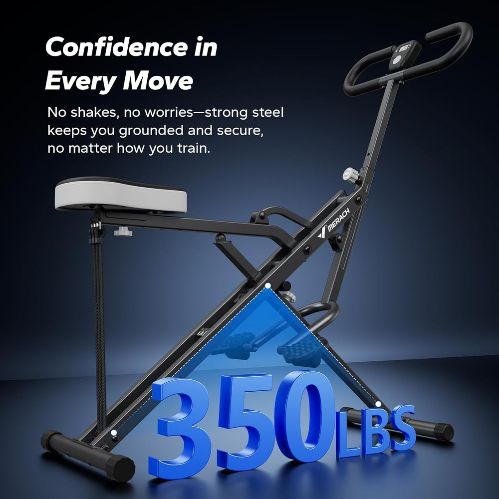 Squat Machine, R07 2 in 1 Squat Rowing Machine, Easy Setup & Foldable Exercise