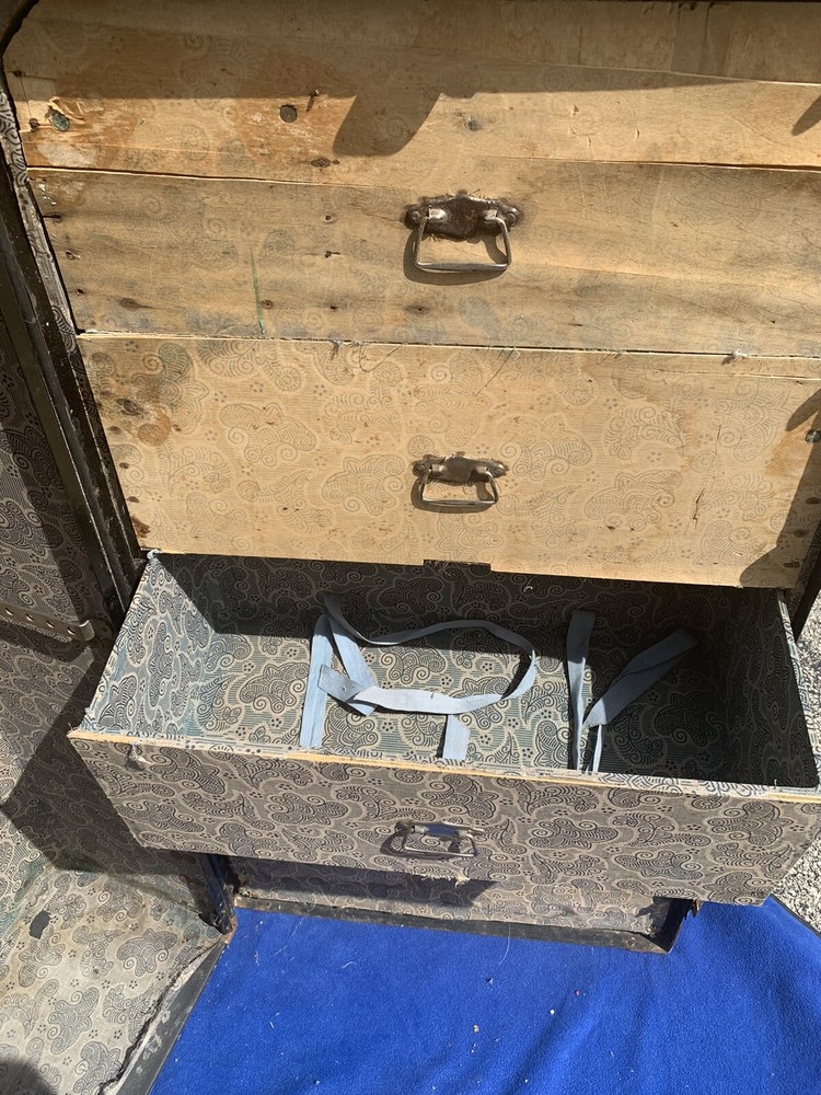 Vintage Corbin Cabinet Lock Co. Steamer Wardrobe Trunk