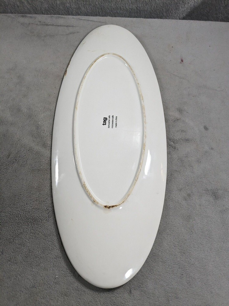 TAG THREE EASTER CHICKS Long Serving PLATE 18” Long