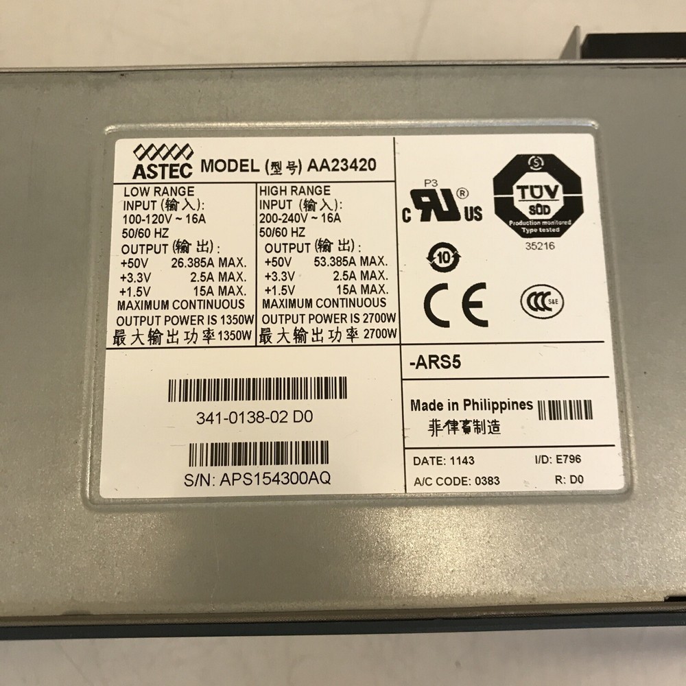 ASTEC Model AA23420 PWR-2700- AC/4 tested working