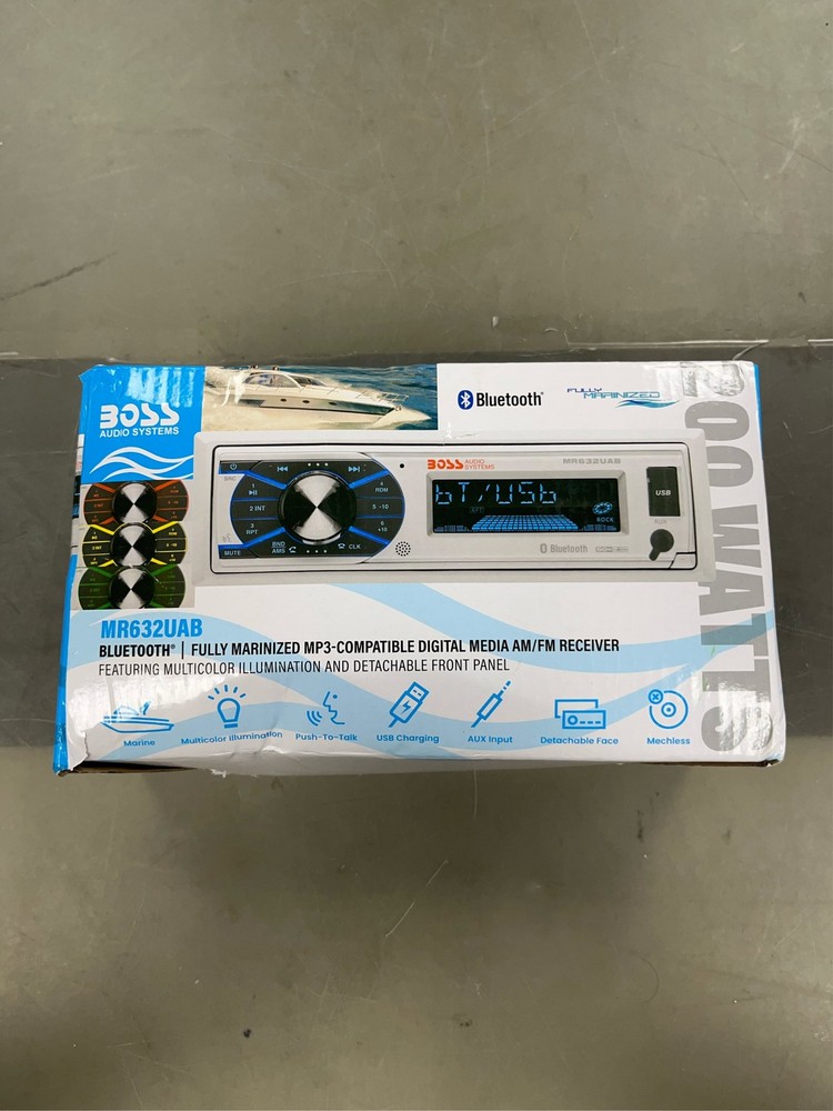 BOSS Audio High Tech Advanced Bluetooth Compatible Single DIN Marine Vehicle E 1