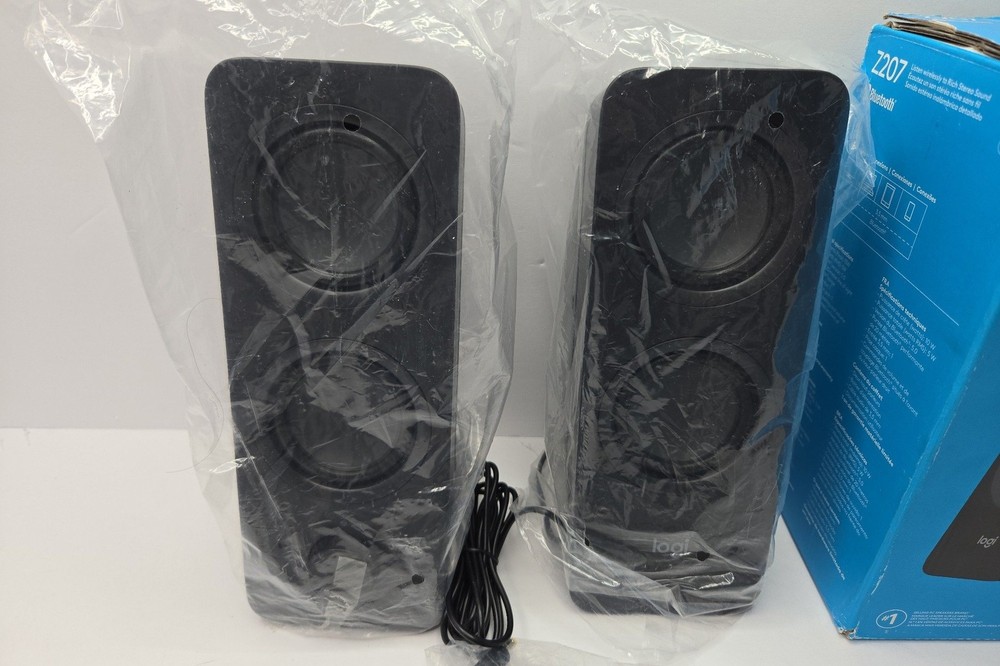 Logitech Z207 2.0 Bluetooth Computer Speakers Black Wireless - Read