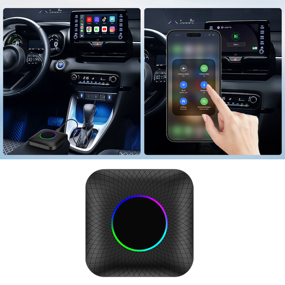 CarPlay Ai Box Plus Android13 QCM 8-Core 8+128GB Wireless Android Auto