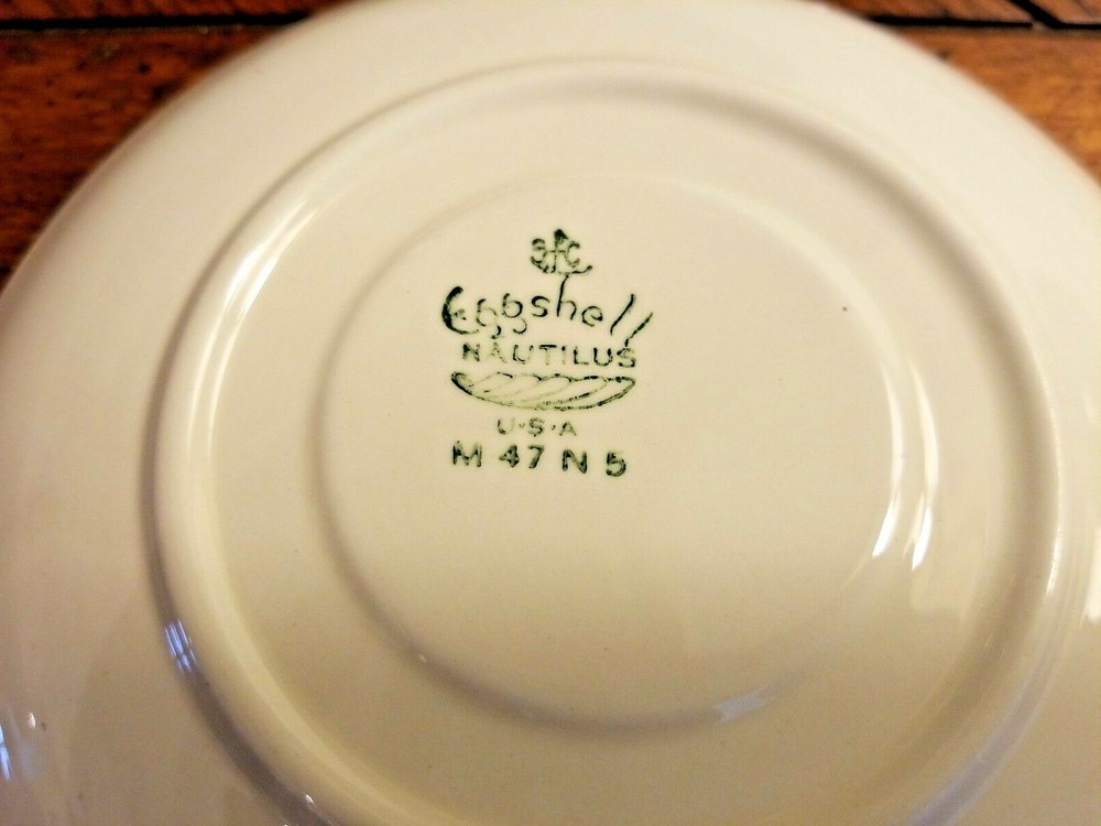 HOMER LAUGHLIN "EGGSHELL NAUTILUS, APPLE BLOSSOM" SAUCER
