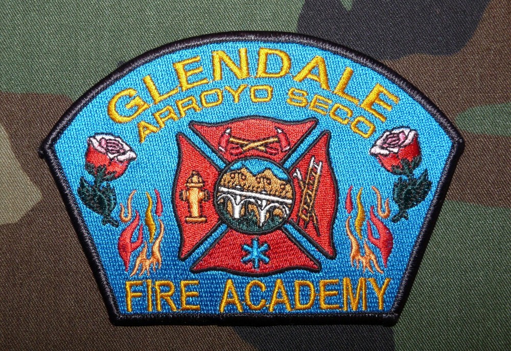 Original Glendale Arroyo Seco Fire Academy Embroidered Sleeve Patch