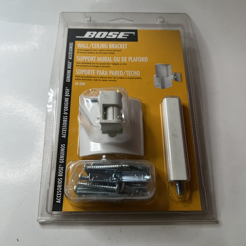 Genuine Bose UB-20W Wall/Ceiling Speaker Mounting Bracket (White) - NIP