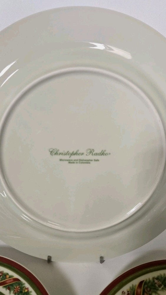 Vintage Christopher Radko Christopher's Tree 16 Piece Dinnerware Set Excellence