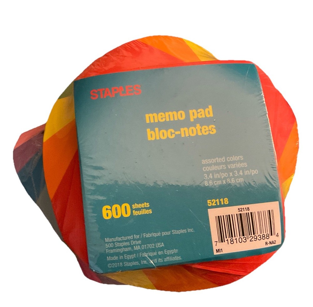 New In Wrapper Memo Pad Bloc-notes