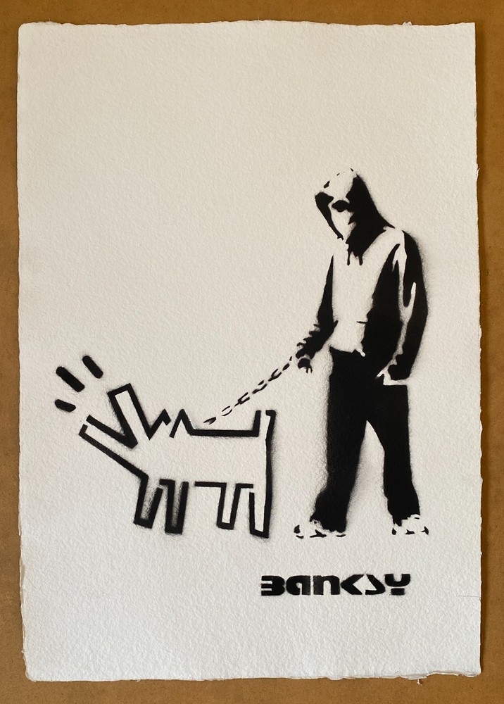 Bansky Graffiti, Street Art, Paper, spray, artwork