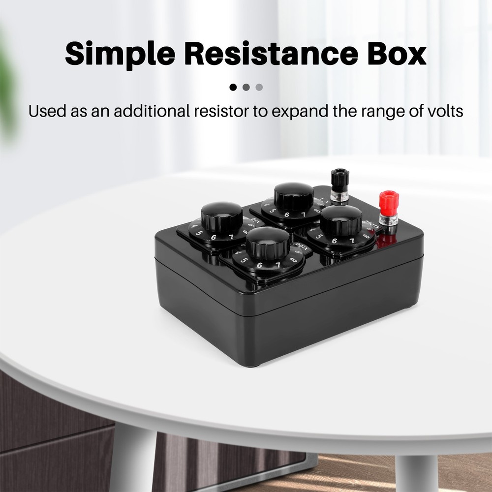 0-9999 Ohm Simple Resistance Box Variable Decade Resistor Teaching5119