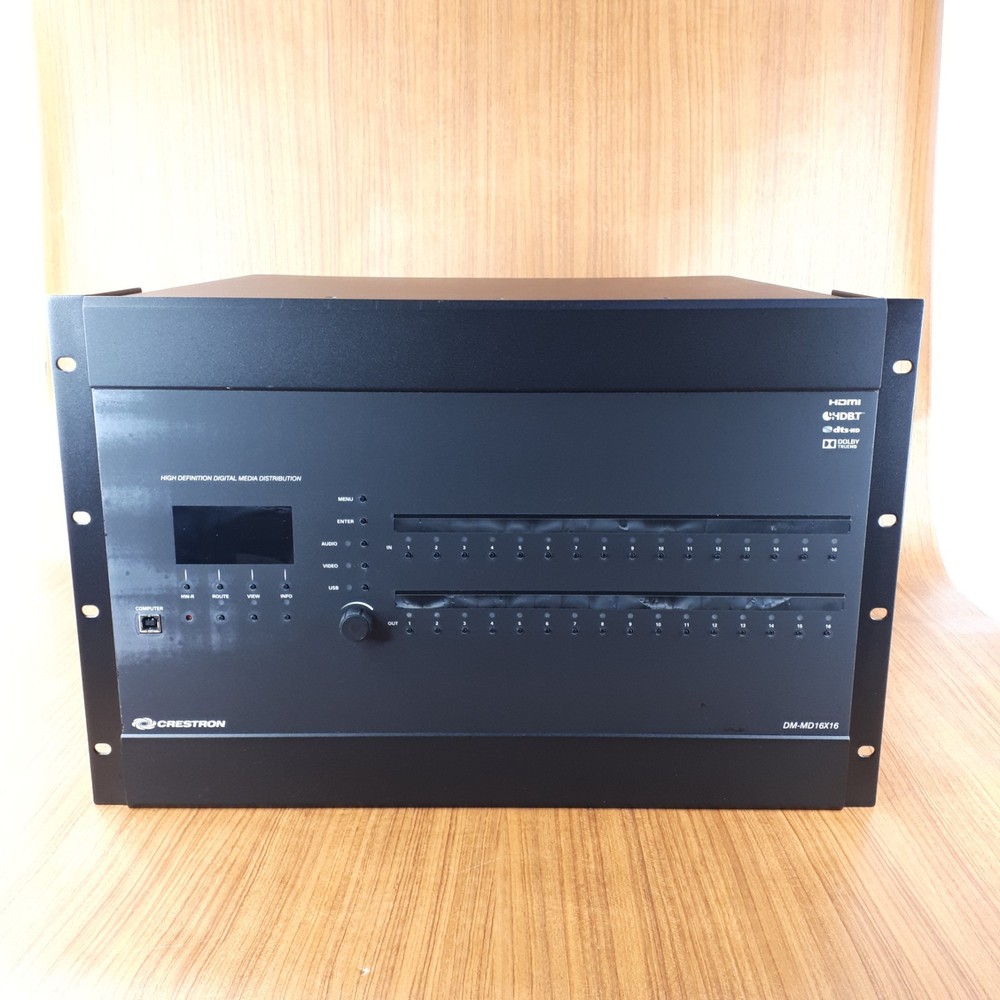 Crestron DM-MD16X16 High Definition DigitalMedia Distribution W/Modules Tested
