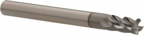 Accupro 3/16", 3/8" LOC, 3/16" Shank, 2" OAL, 4 Flute, Solid Carbide Square E...