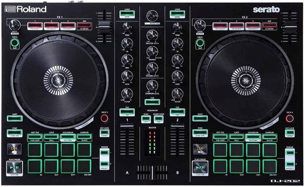 Roland  DJ-202  Serato DJ Lite Controller W/Box