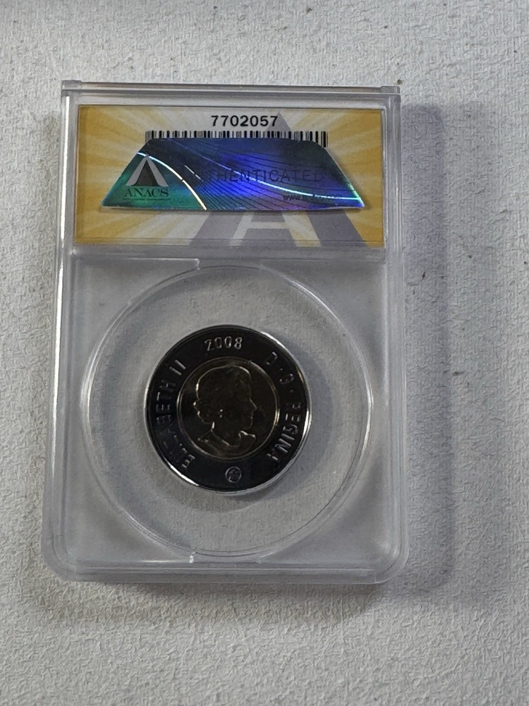 2008 Canada $2 Toonie Graded MS 67 by ANACS