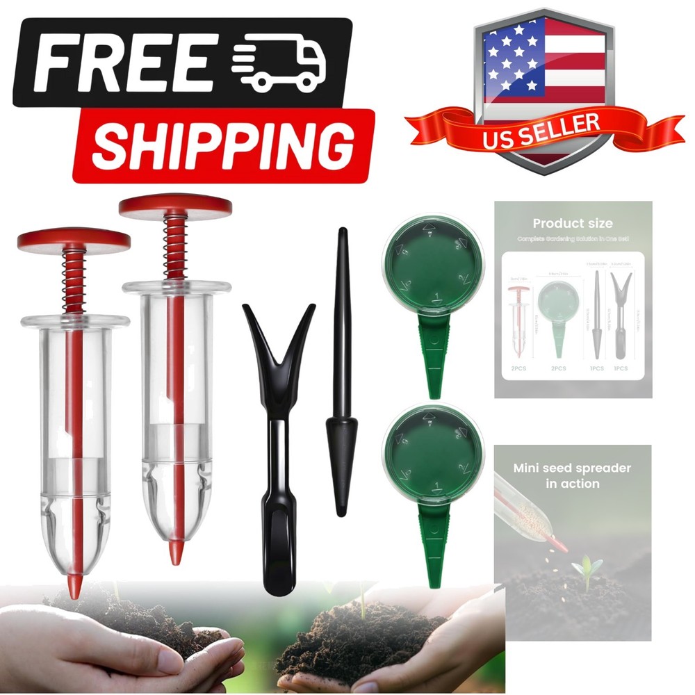 Mini Seed Spreader Set, Seed Planter Tool for Small Seed, Tiny Seed Dispenser...