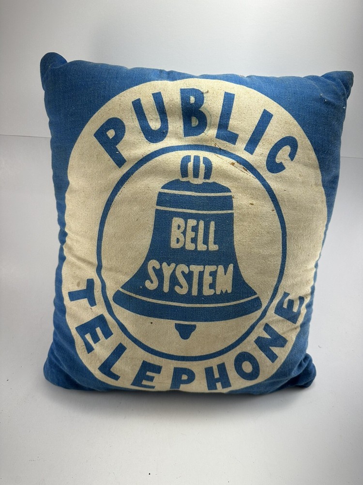 Bell System Public Telephone Pillow